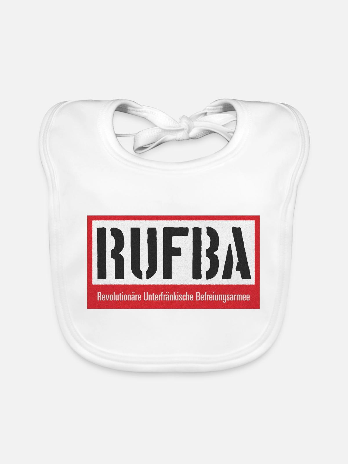 RUFBA - Baby Bio-Lätzchen - Weiß - Vorne