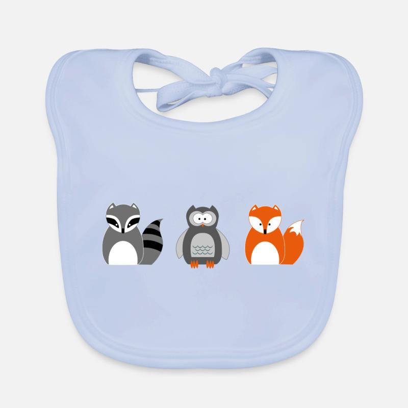 Waldtiere Baby Bio-Lätzchen