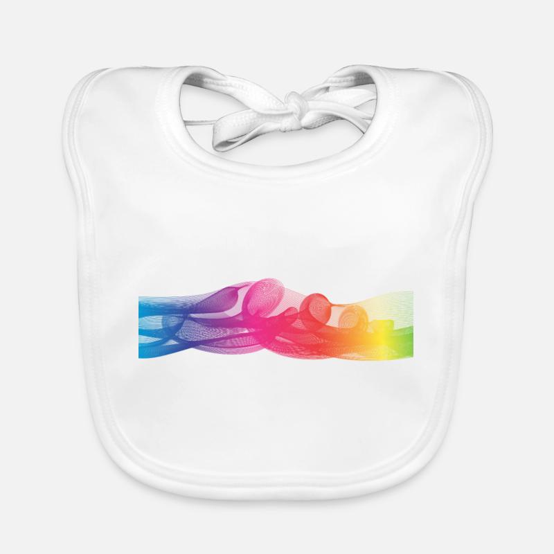 Bunte Farben Baby Bio-Lätzchen