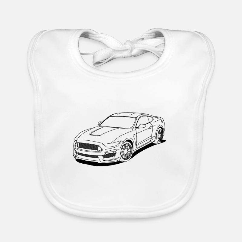 white Organic Baby Bibs