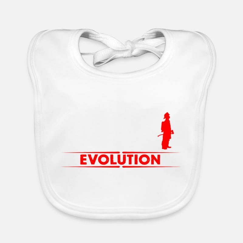 Lancer evolution - rouge/blanc Bavoir bio Bébé