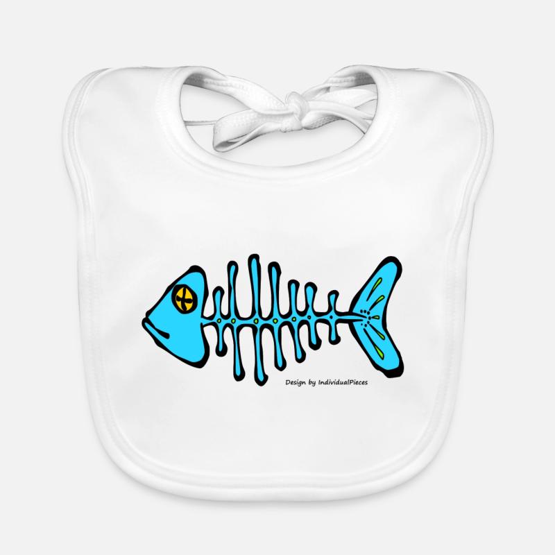 arête de poisson Bavoir bio Bébé