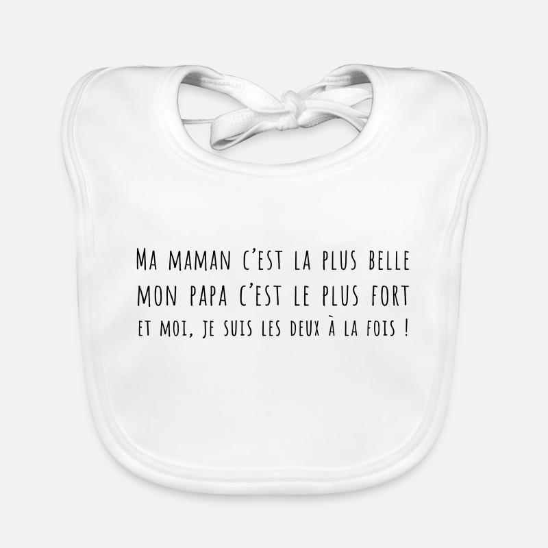 phrase de bébé Bavoir bio Bébé