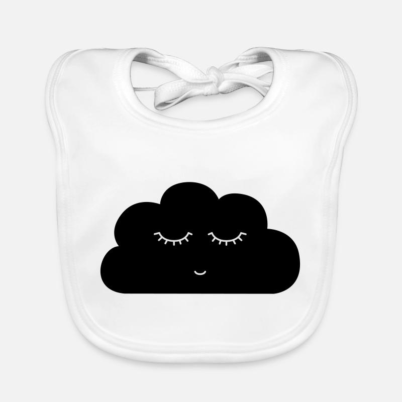 Cloud visage endormi Bavoir bio Bébé