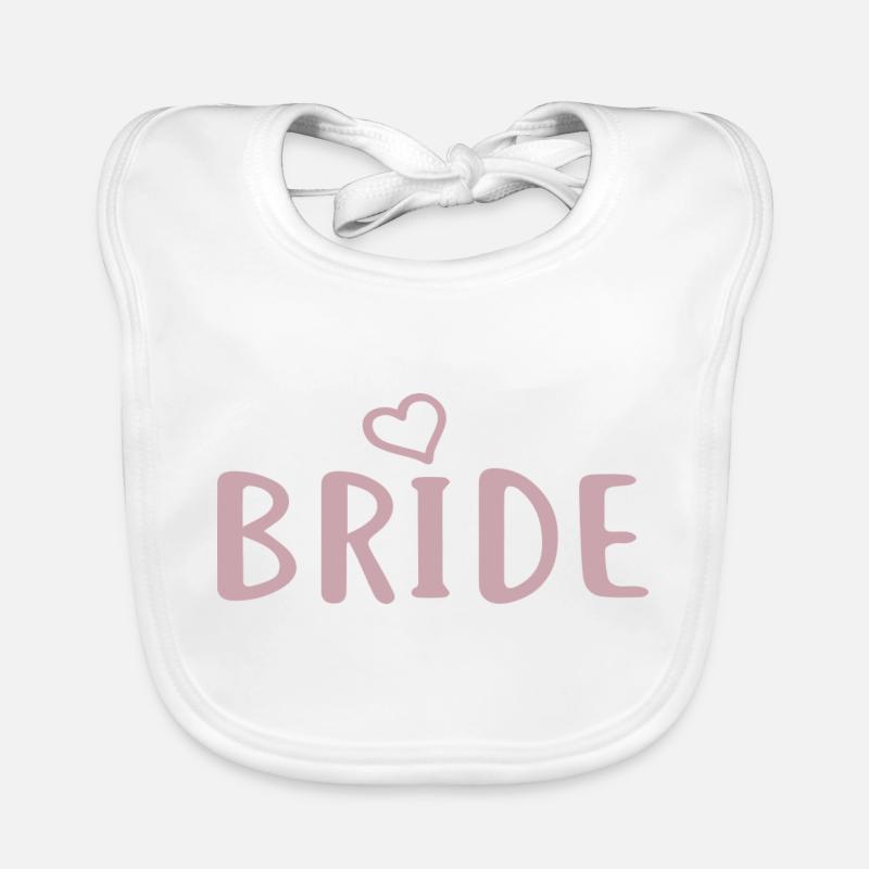 Bride - Junggessellinenabschied - BRIDE Imprimer Bavoir bio Bébé