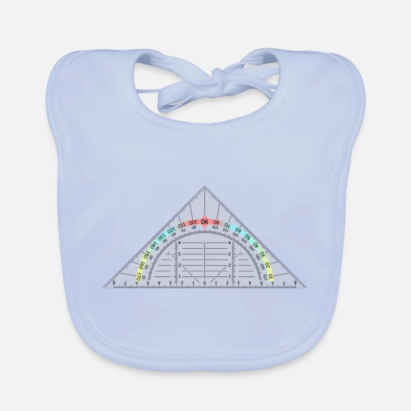 triangle ruler Organic Baby Bibs
