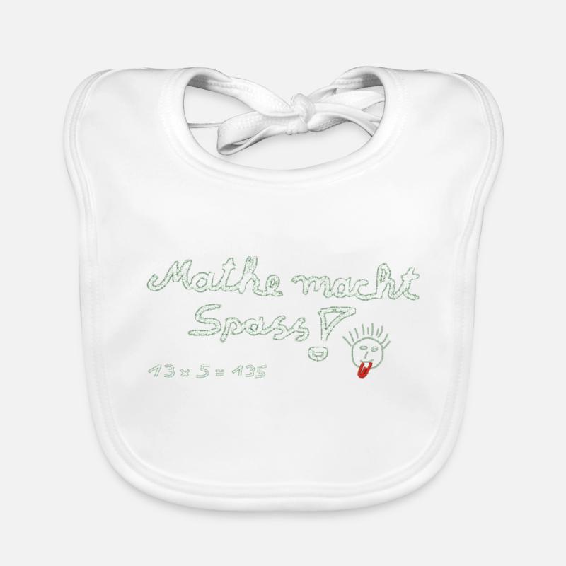 Math is fun! Organic Baby Bibs