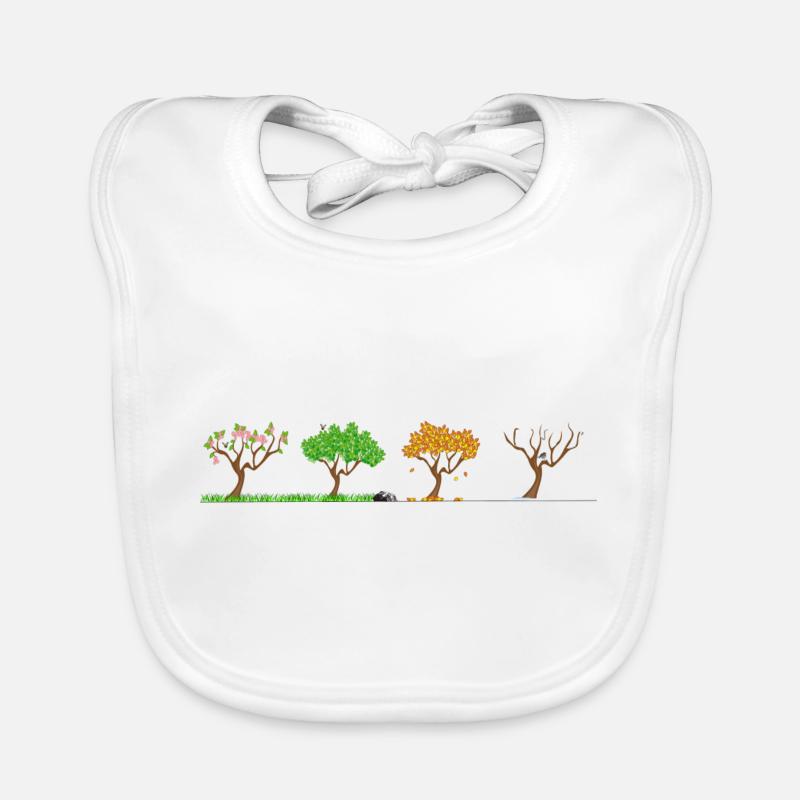 seasons Seasons Four Seasons Tree Nature Organic Baby Bibs