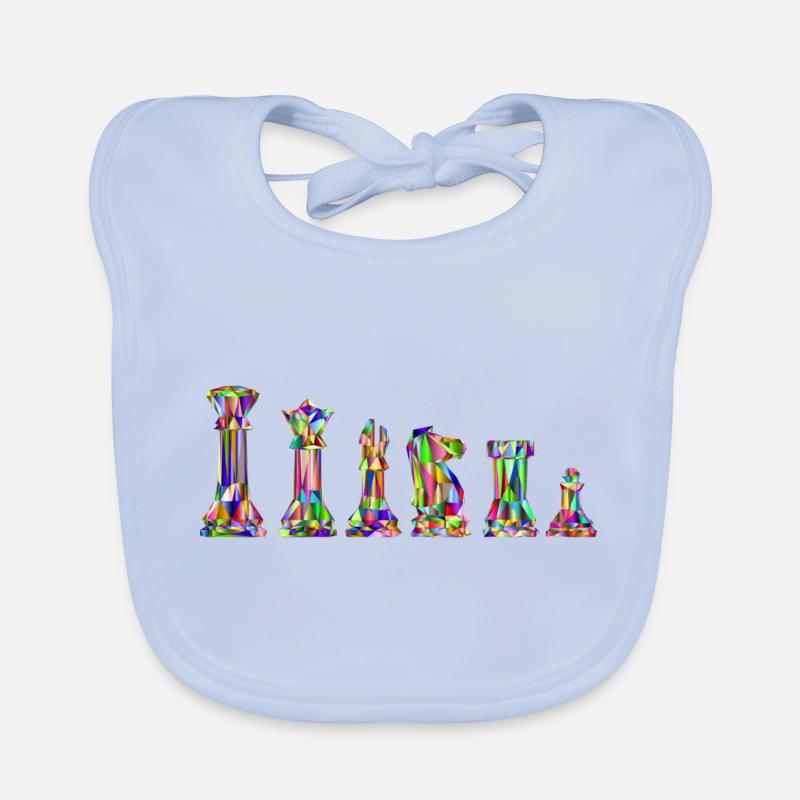 chess Organic Baby Bibs