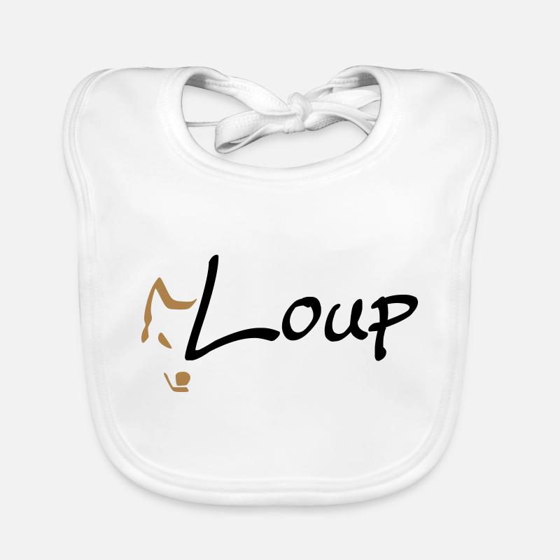 loup Bavoir bio Bébé