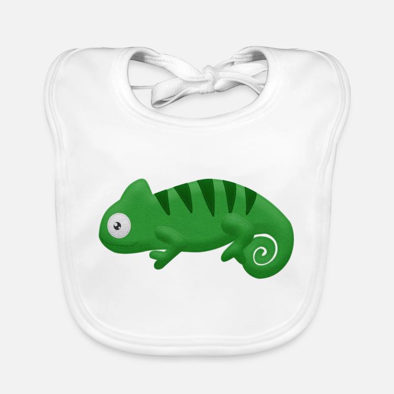 Felt Chameleon Baby Bio-Lätzchen