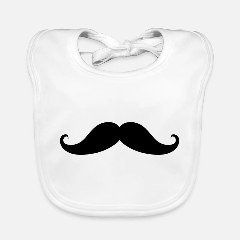 moustache Bavoir bio Bébé