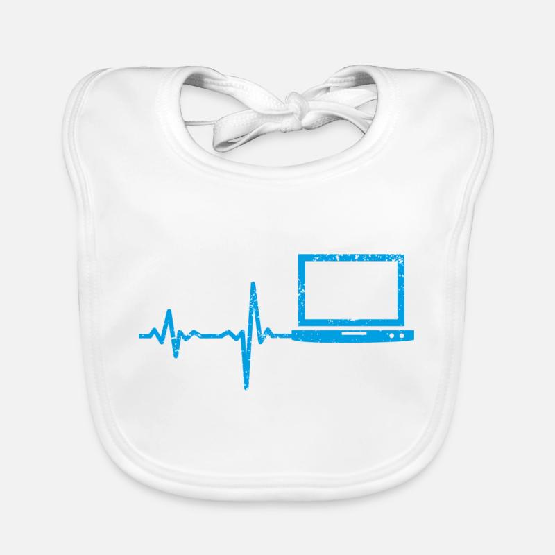 Cadeau Heartbeat Notebook PC Bavoir bio Bébé