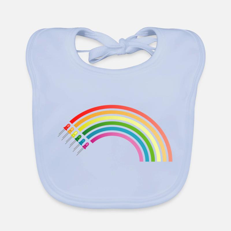 Regenbogen LED Baby Bio-Lätzchen