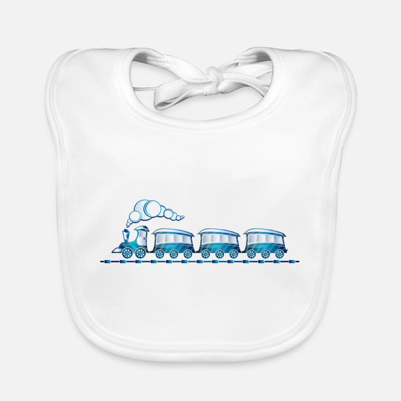 Zug Eisenbahn Spielzeugzug Baby Bio-Lätzchen