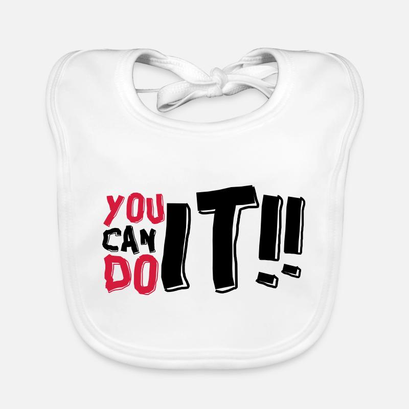 yOU CAN DO IT Organic Baby Bibs