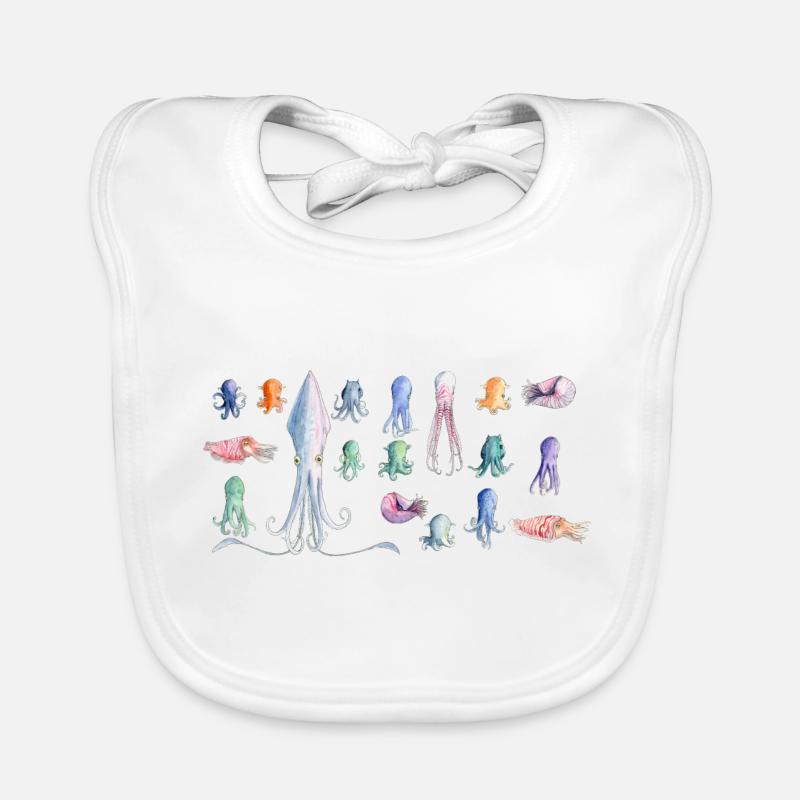Oktopus rapport Baby Bio-Lätzchen