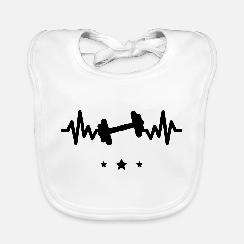 Gym is life bodybuilding Baby Bio-Lätzchen