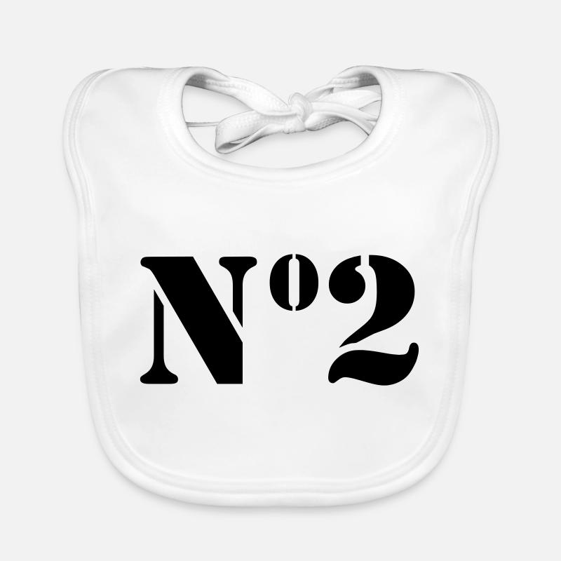 Number 2 / no2 Organic Baby Bibs