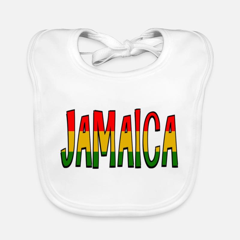 jamaica - Baby Bio-Lätzchen - Weiß