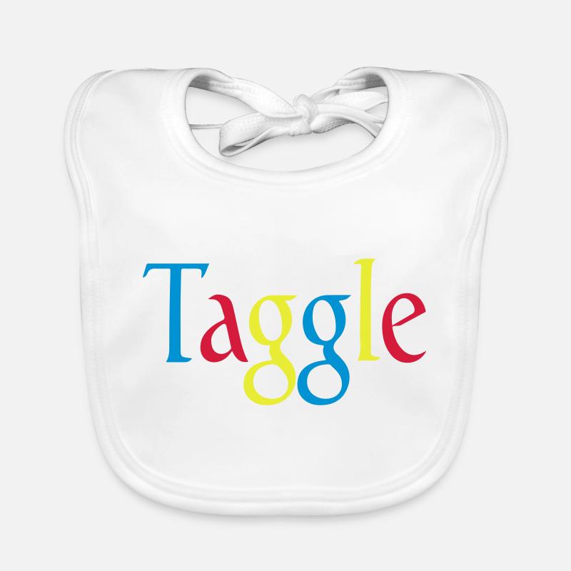 TAGGLE - Bavoir bio Bébé - blanc