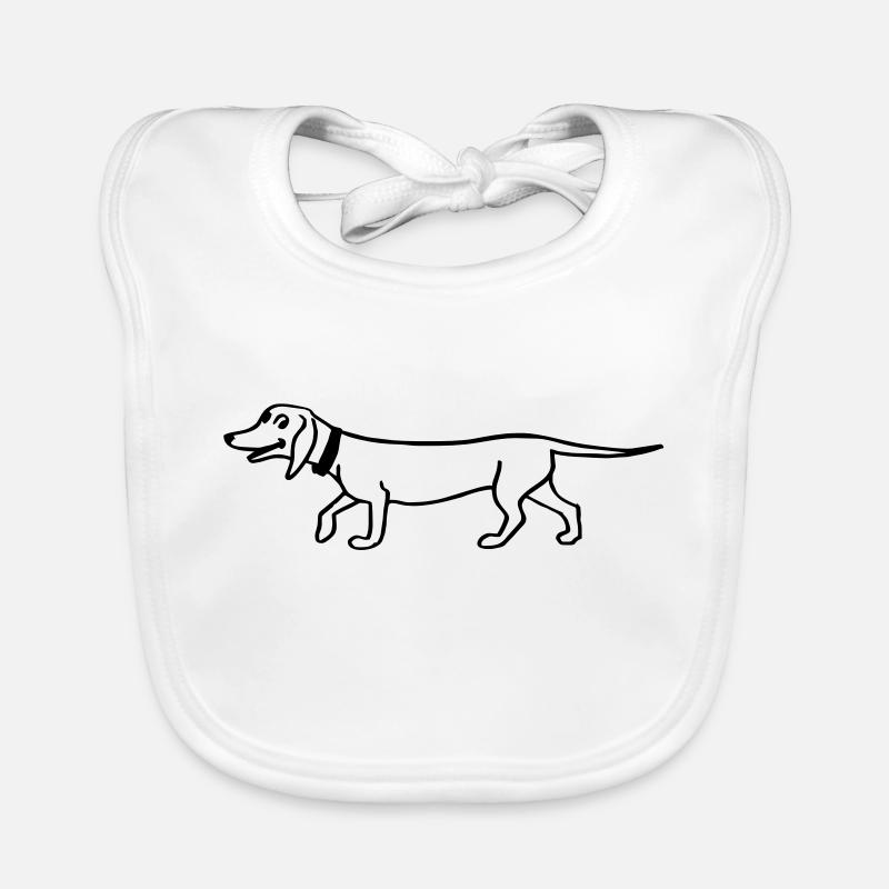 Dackel Teckel Baby Bio-Lätzchen