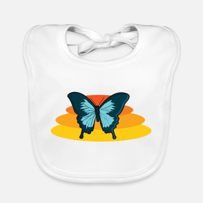 Papillon mite papillon papillon aile Bavoir bio Bébé