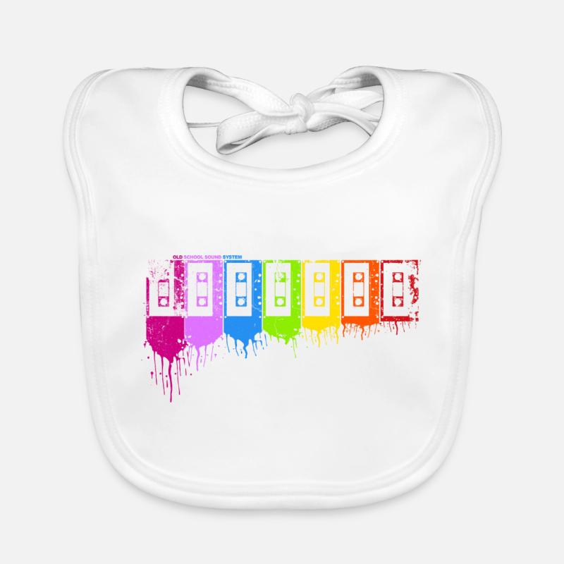 Arc-en-cassettes Bavoir bio Bébé