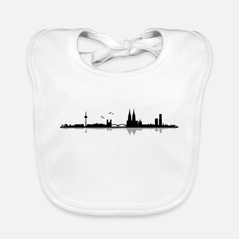Cologne Skyline Bavoir bio Bébé
