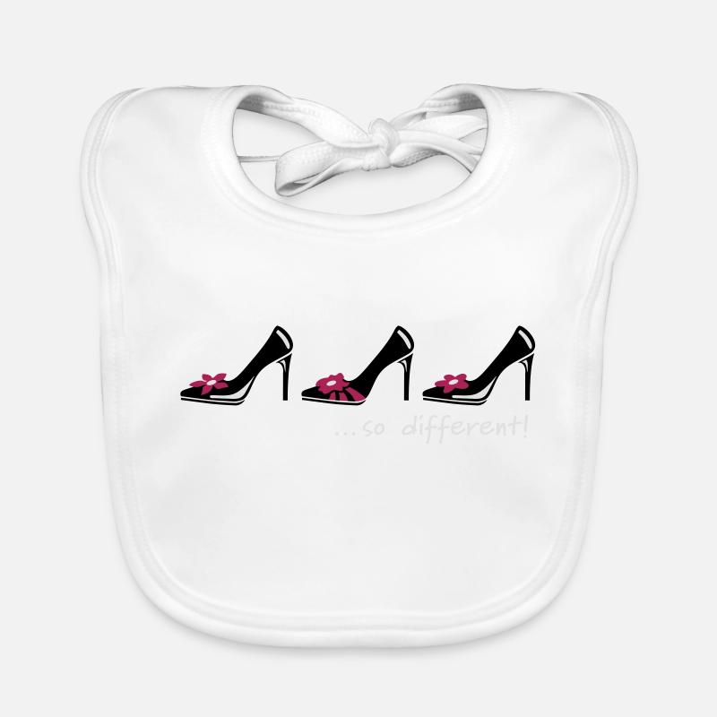 Schuhe Schuhe Schuhe - Bavoir bio Bébé - blanc