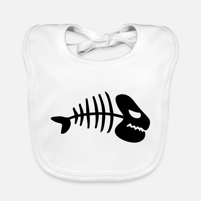 fish_dead_bone_jq1 Organic Baby Bibs