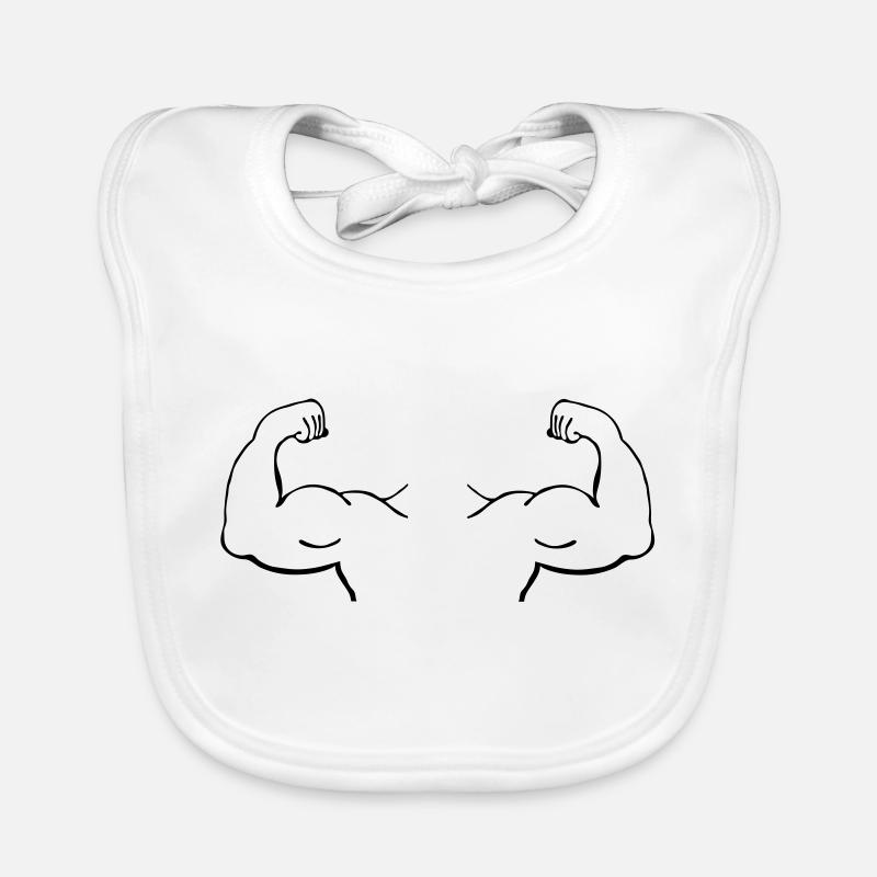 muscles_3_m1 Organic Baby Bibs