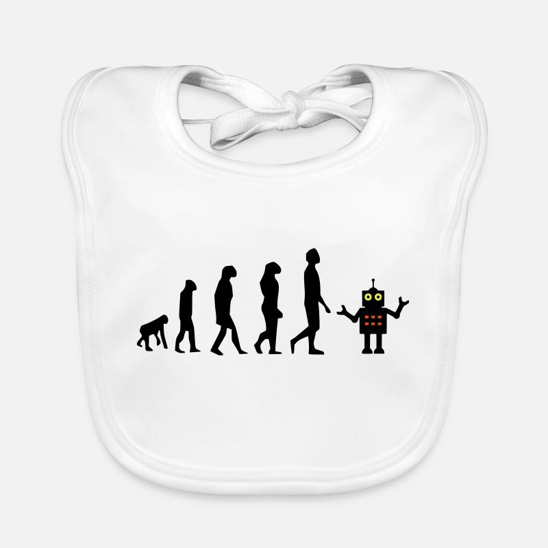 Evolution robot future AI AI Organic Baby Bibs