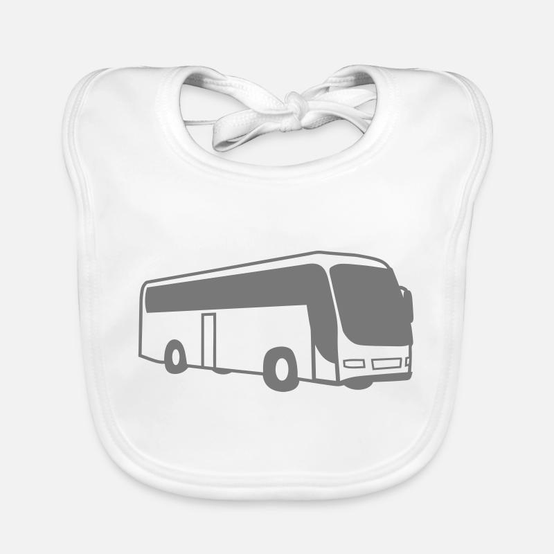 bus autobus bus driver Organic Baby Bibs