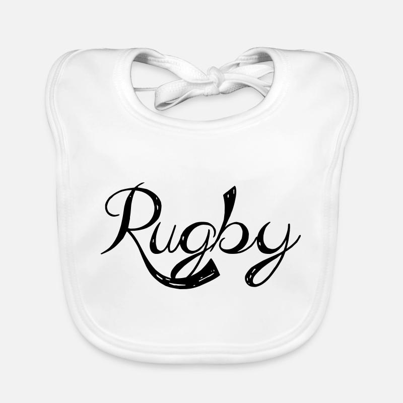 Ein Rugby- Baby Bio-Lätzchen