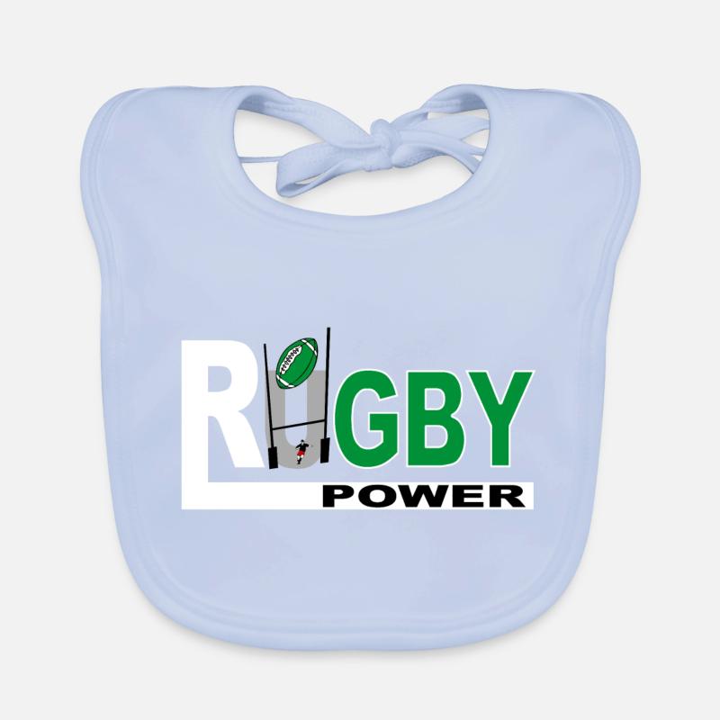 Rugby basque sport Bavoir bio Bébé