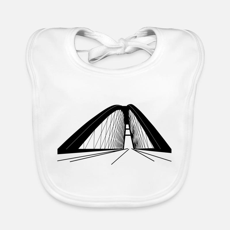 Fehmarnsundbrücke Baby Bio-Lätzchen