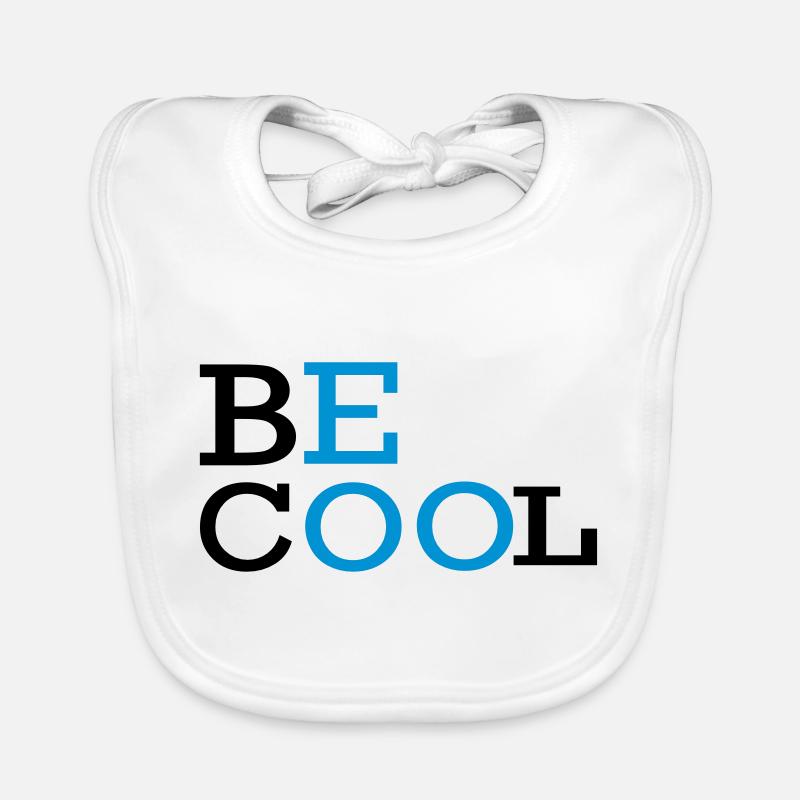 BE COOL Text-Logo Baby Bio-Lätzchen