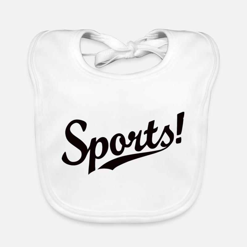 Sport - Baby Bio-Lätzchen - Weiß