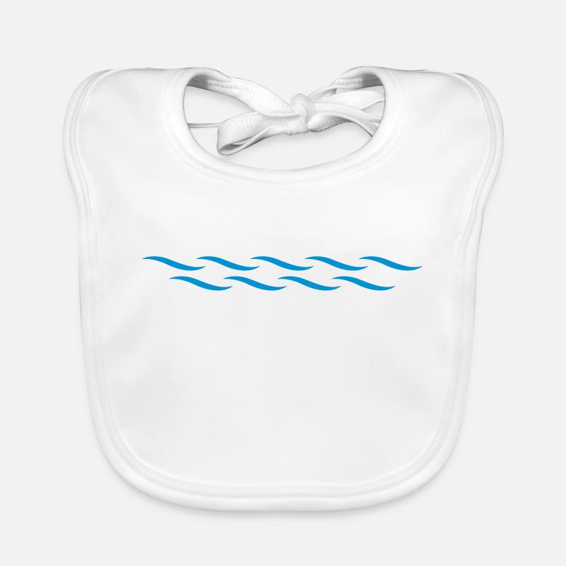Waves Organic Baby Bibs