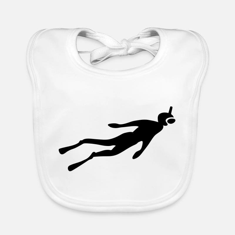 plongeur plongée libre Bavoir bio Bébé