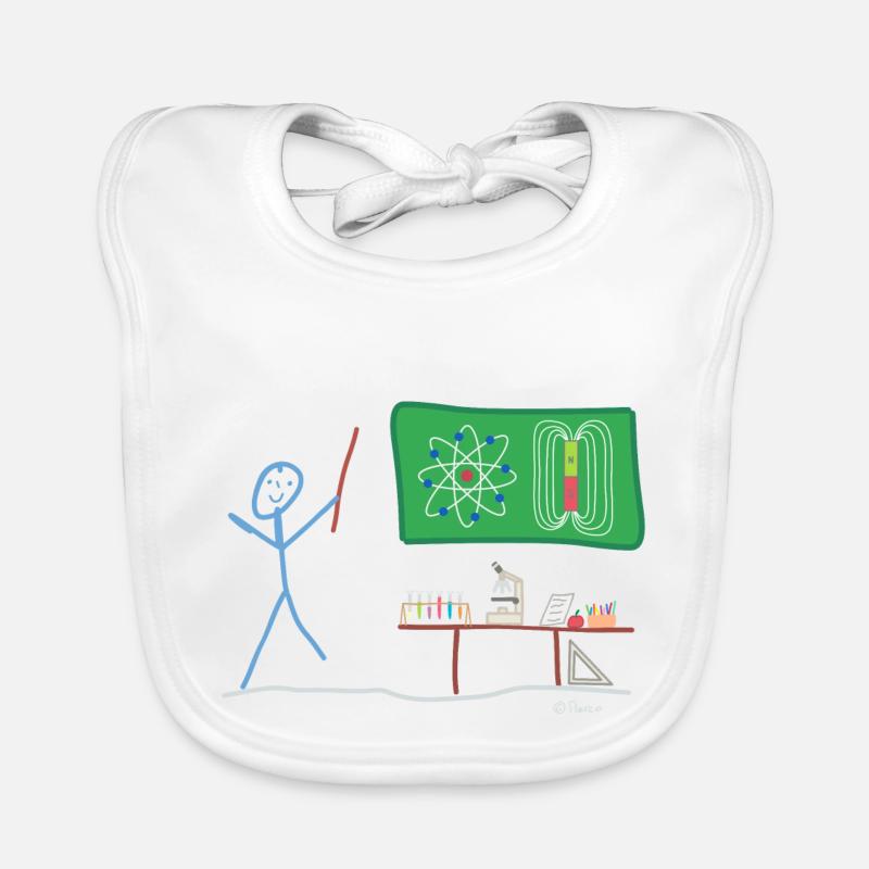 Science Stickman Chimie Physique Bavoir bio Bébé