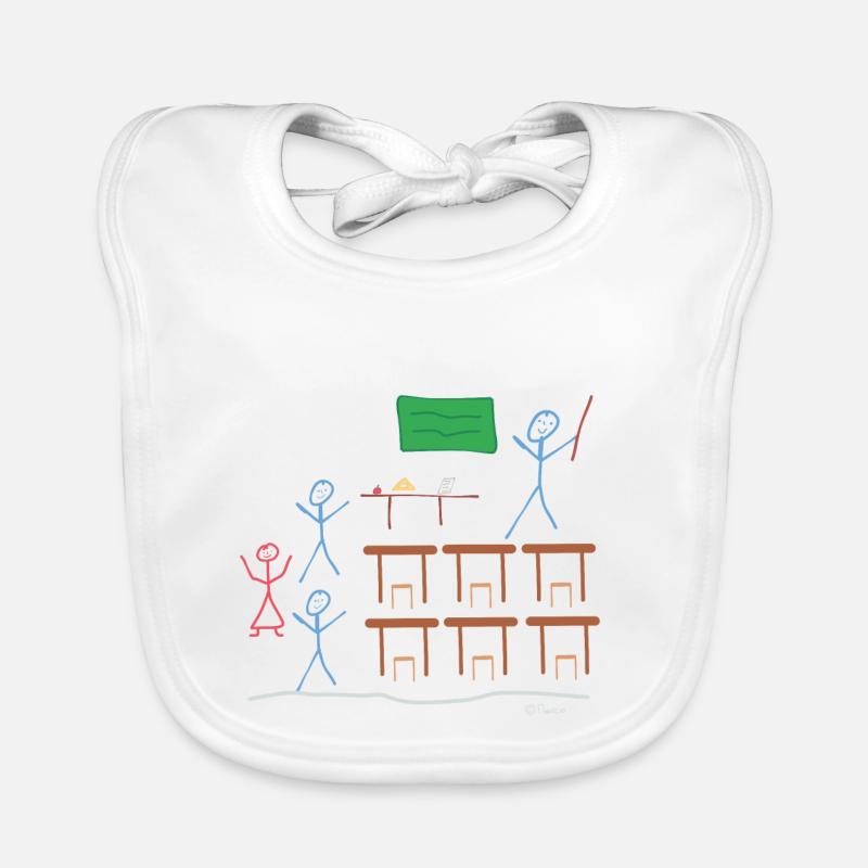 Stick Figure Class, école secondaire Bavoir bio Bébé