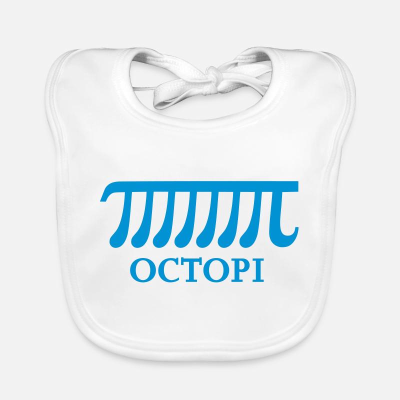 Math Pi Octopi Joke Nerdy Geek Mathematics Science Organic Baby Bibs