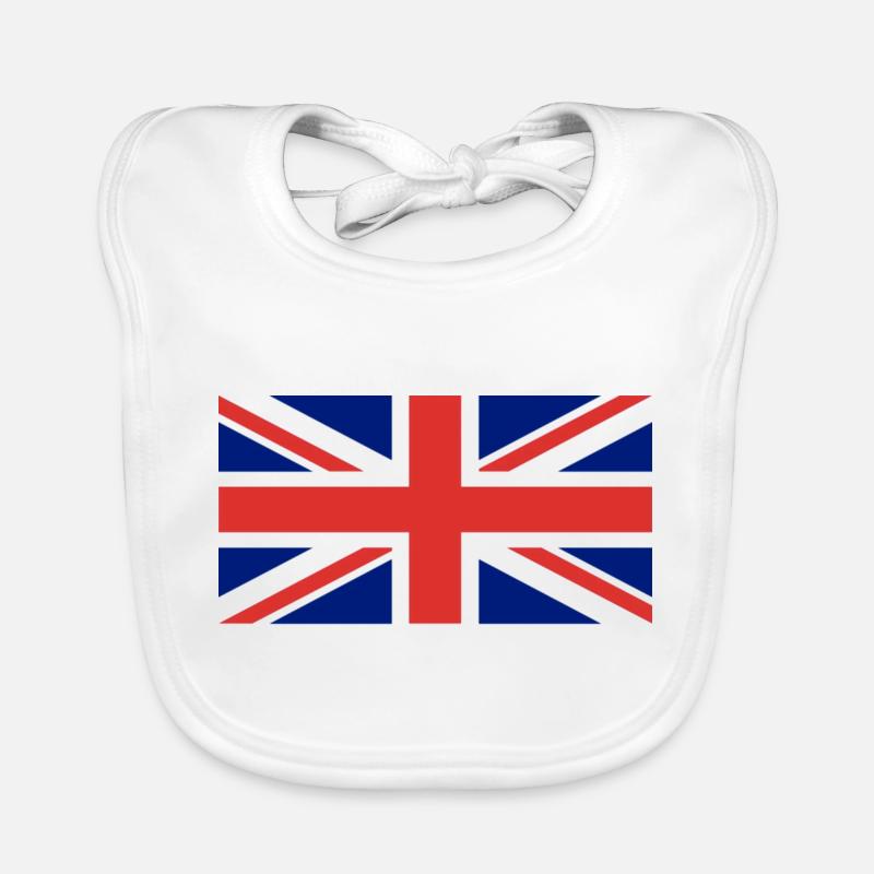 Drapeau britannique Bavoir bio Bébé