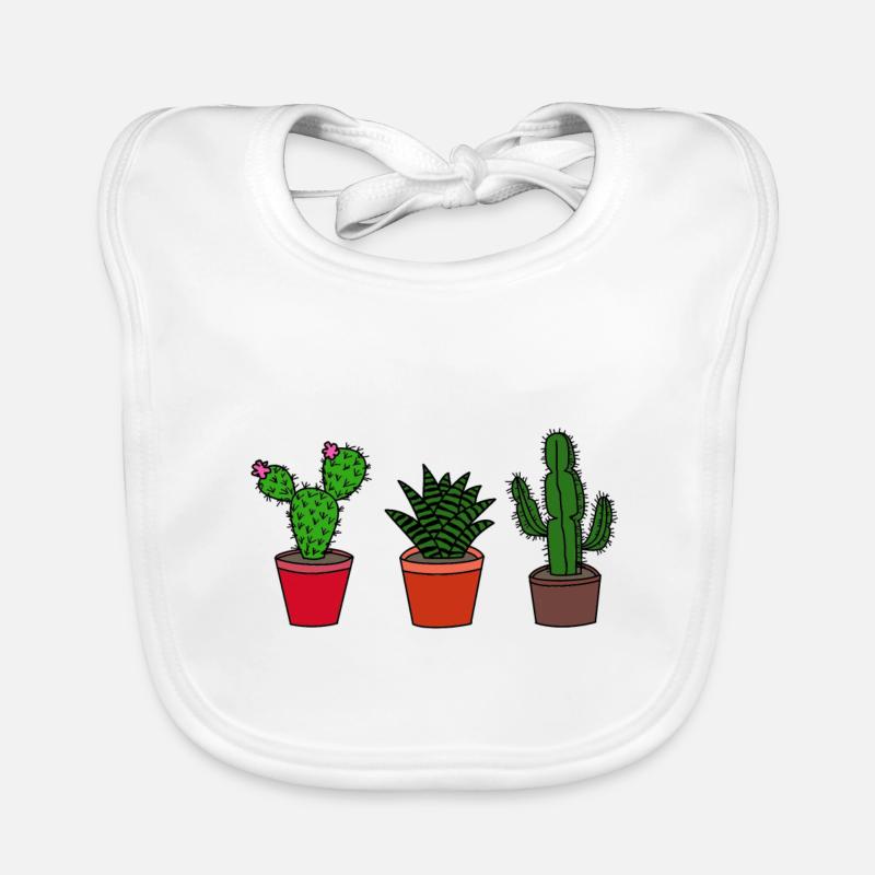Cacti, cactus Organic Baby Bibs