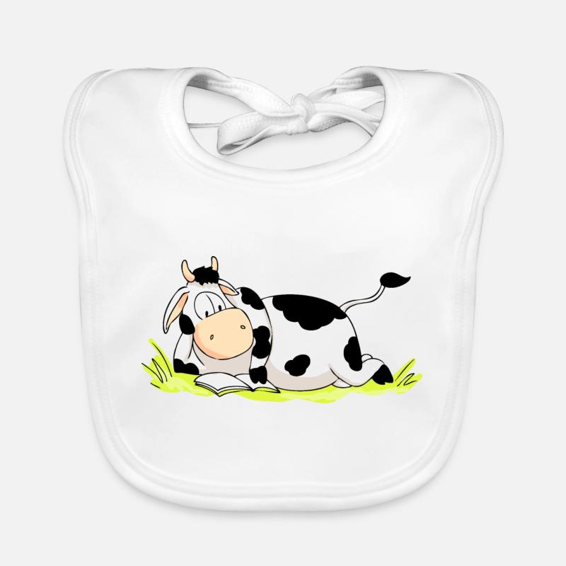 Reading Cow Baby Bio-Lätzchen