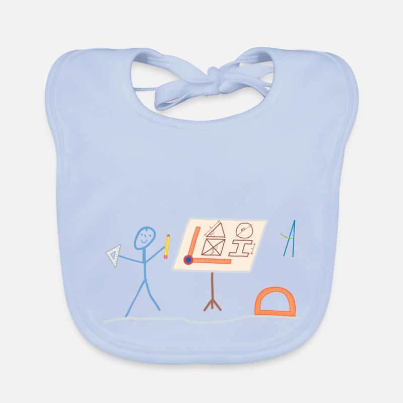 Dessinateur technique Stickman Designer Bavoir bio Bébé