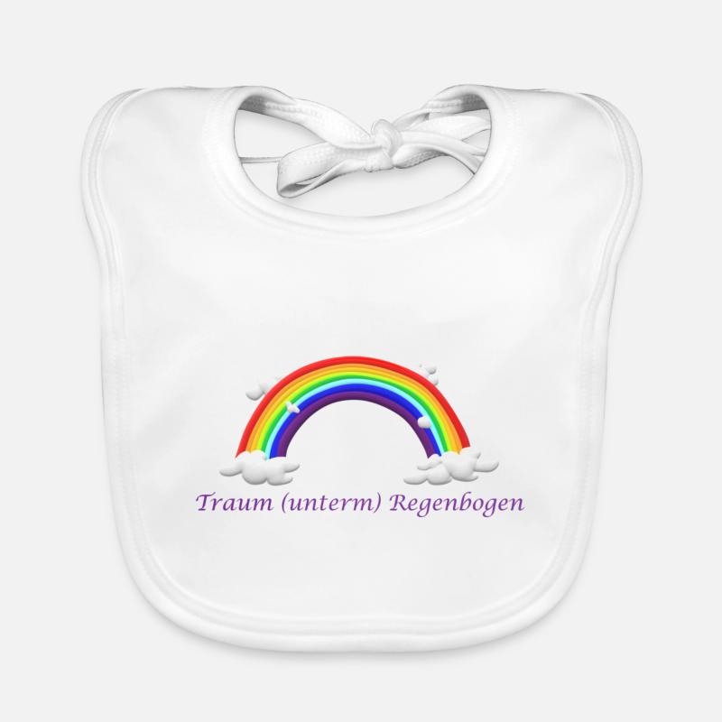 Traum Regenbogen Baby Bio-Lätzchen