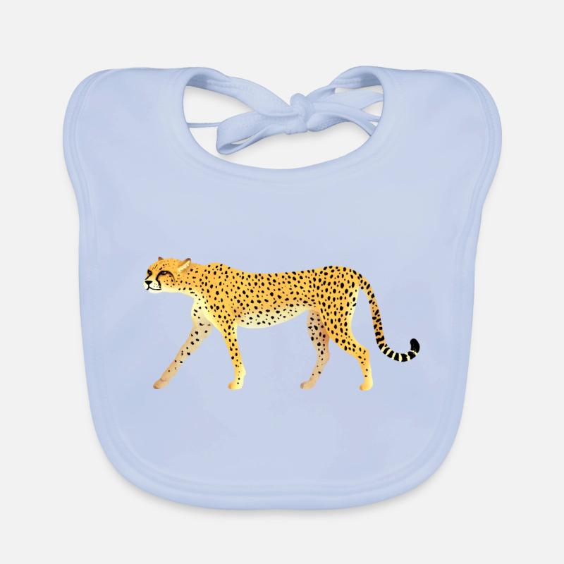 Guépard / Cheetah 01 Bavoir bio Bébé